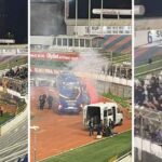 VIDEO Plavo slavlje na Poljudu Dinamovci autobusom stigli kod Boysa, igrači su zapalili baklje