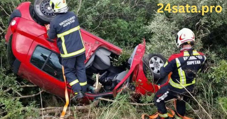 Čudo na Braču: Volan nabijen do poda, grana prošla kroz auto. Vozačica prošla bez ozljeda!