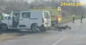 Prve slike s mjesta strave kod Rugvice! Policija: ‘Dvoje mrtvih u sudaru kombija i motocikla’